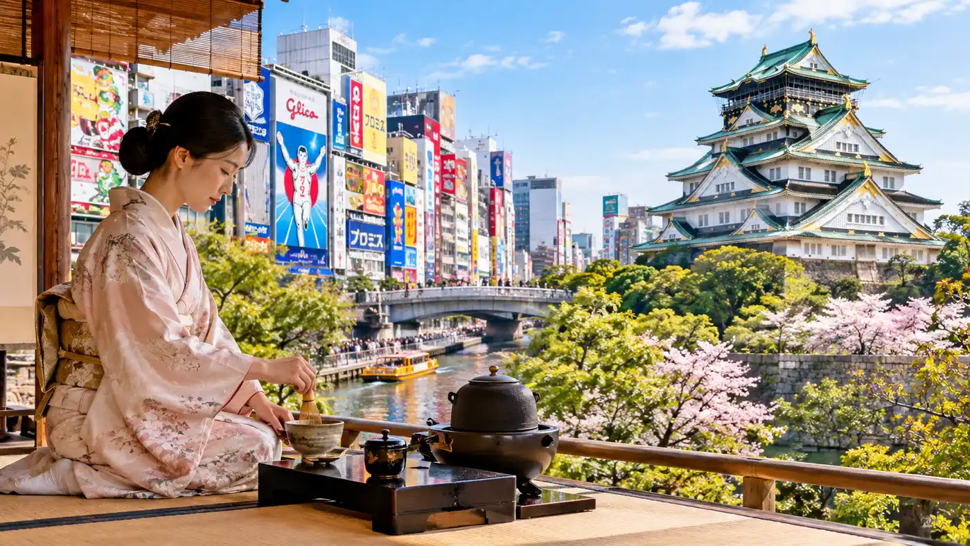 Best Tea Ceremony Locations in Osaka: Dotonbori and Osaka Castle